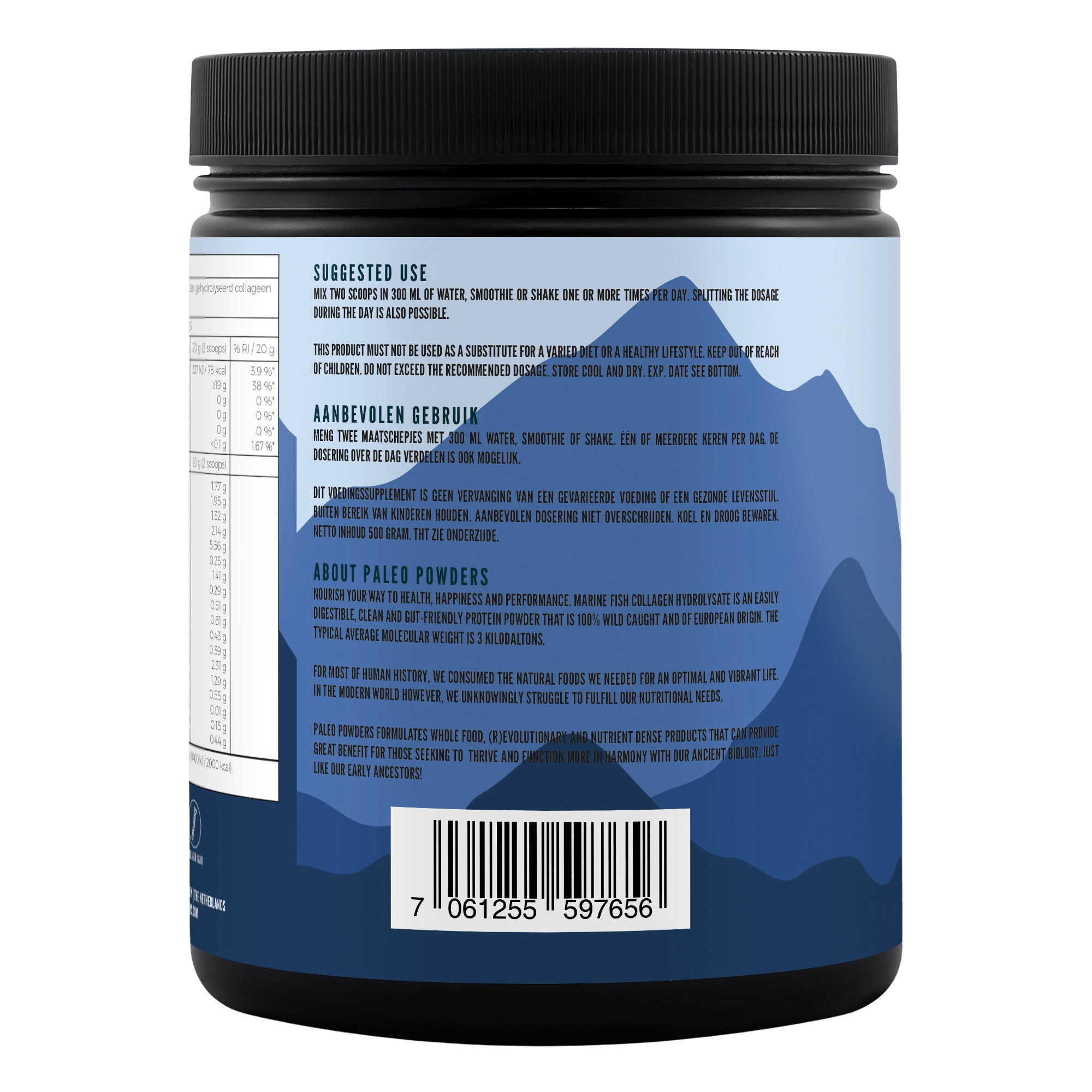 Collageen Hydrolysaat - Wild Gevangen Vis - 500 Gram - Gonewtra