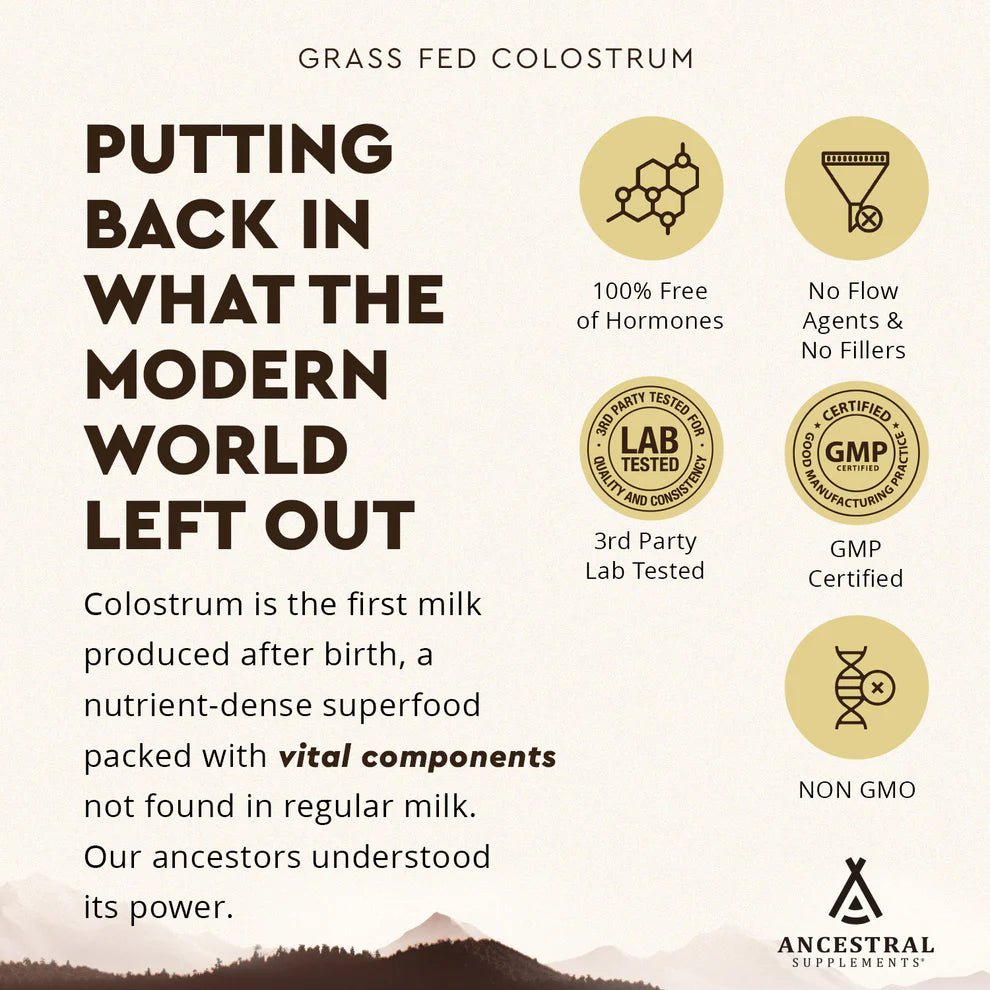 Grasgevoerde Colostrum - 30 poeder sticks - Gonewtra