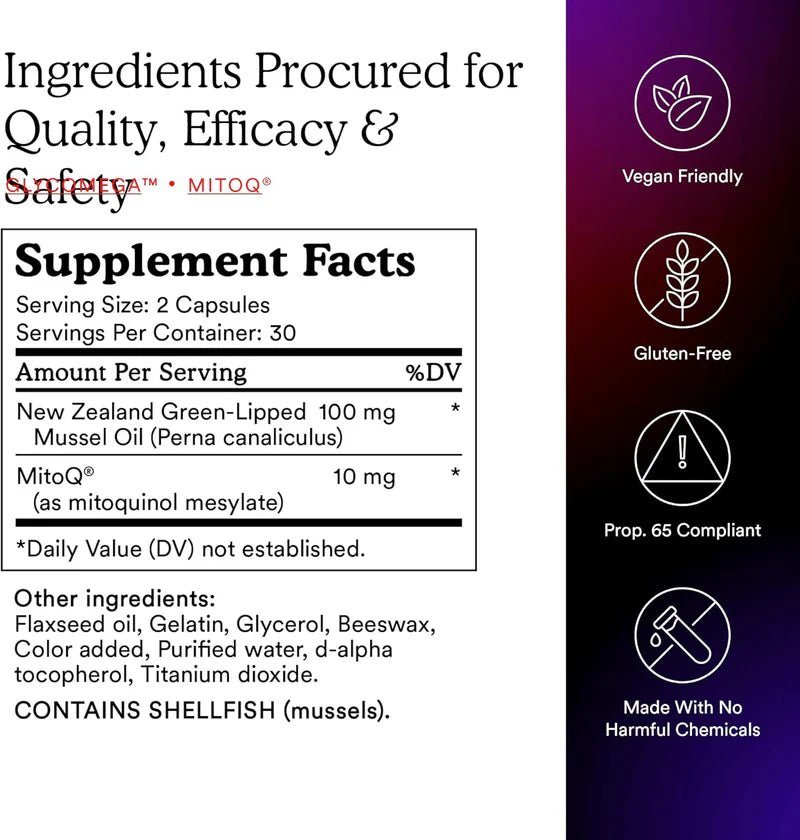 MitoQ® - Gewricht - 60 capsules - Newtraceuticals