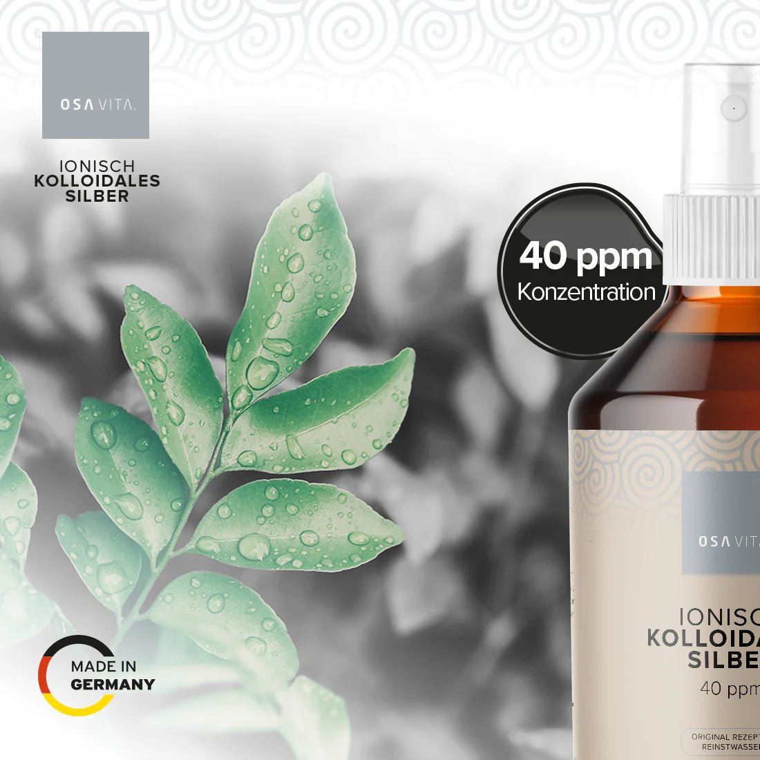 Colloïdaal zilver 40 ppm - 250 ml - Gonewtra