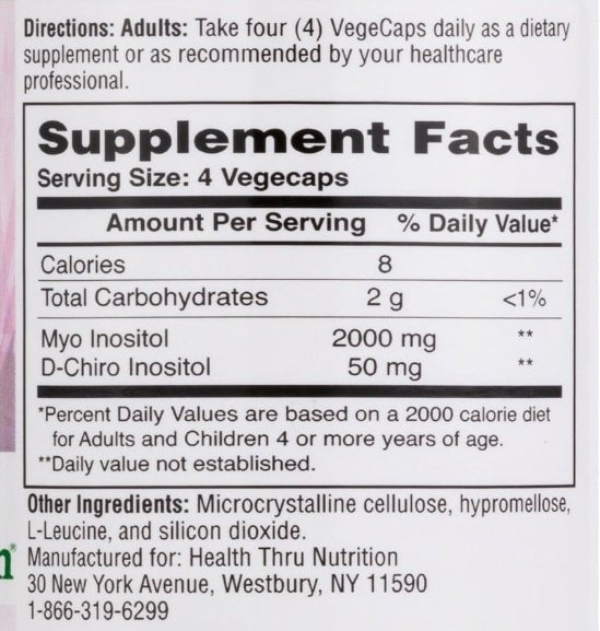Ovaris™ Myo - & D - Chiro - Inositol – 120 capsules - Newtraceuticals
