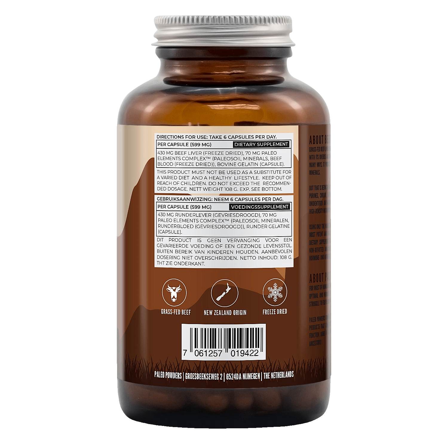 Runderlever - 180 capsules - Newtra